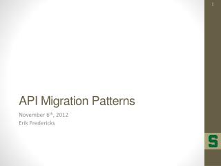 API Migration Patterns