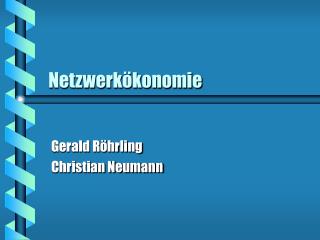 Netzwerkökonomie