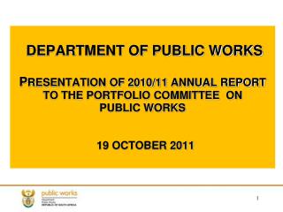 OUTLINE OF THE PRESENTATION