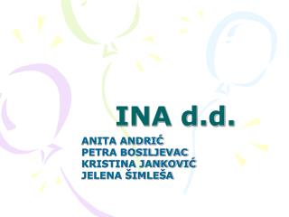 INA d.d.