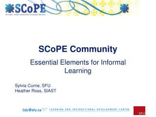 SCoPE Community