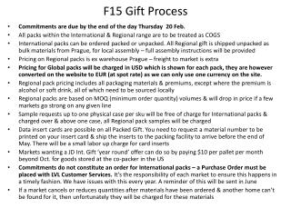 F15 Gift Process