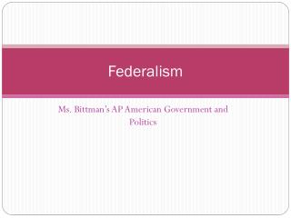 Federalism