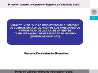 Dirección General Adjunta de Participación Social