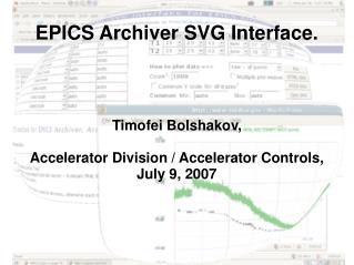 EPICS Archiver SVG Interface.