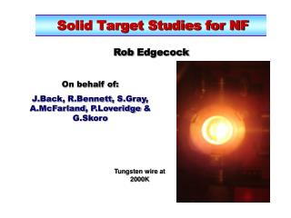 Solid Target Studies for NF