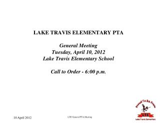 MEETING AGENDA