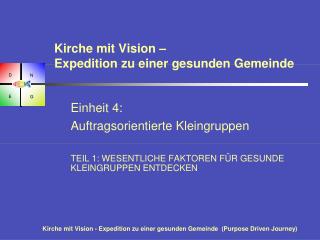 Kirche mit Vision – Expedition zu einer gesunden Gemeinde