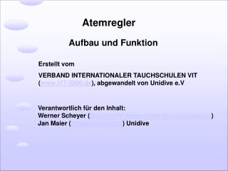 Aufbau und Funktion