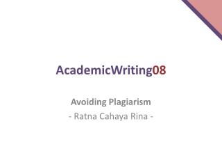 AcademicWriting 08
