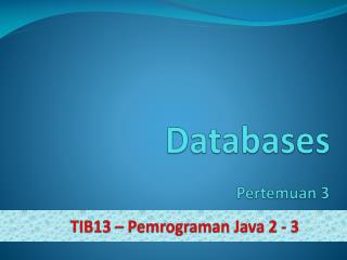 Databases