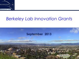 Berkeley Lab Innovation Grants