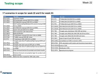 Testing scope