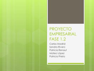 PROYECTO EMPRESARIAL FASE 1.2