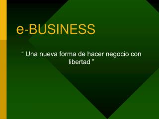 e -BUSINESS