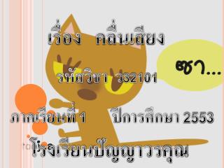 เรื่อง คลื่นเสียง
