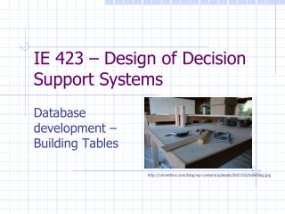 IE 423 – Design of Decision Support Systems