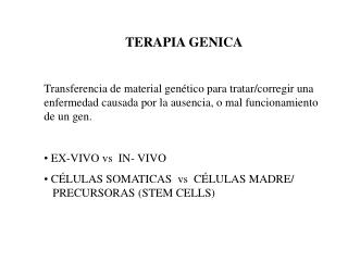 TERAPIA GENICA