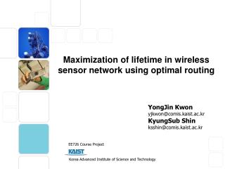 Maximization of lifetime in wireless sensor network using optimal routing