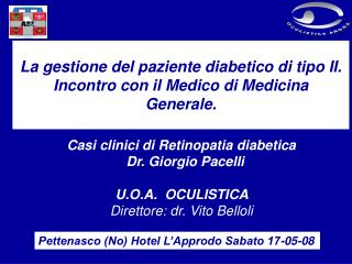 La gestione del paziente diabetico di tipo II. Incontro con il Medico di Medicina Generale.