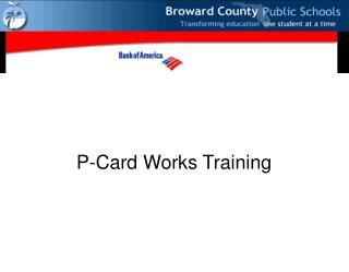 P-Card Works Training
