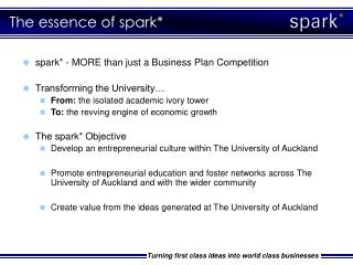 The essence of spark*