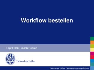 Workflow bestellen