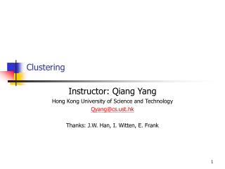 Clustering