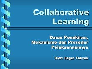 Collaborative Learning