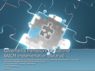 Governance framework for National SAICM implementation (Belarus)