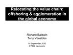Relocating the value chain: offshoring agglomeration in the global economy
