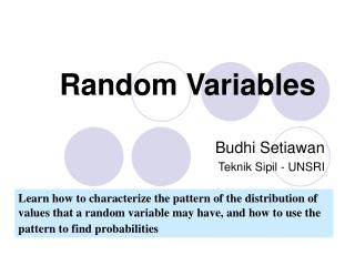 Random Variables