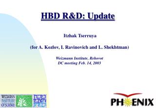 HBD R&amp;D: Update