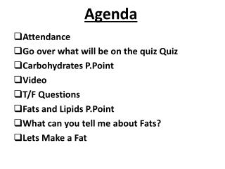Agenda