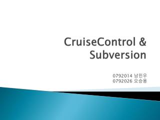 CruiseControl &amp; Subversion