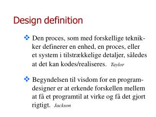 Design definition