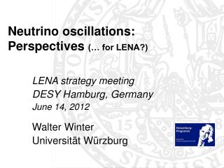 Neutrino oscillations: Perspectives (… for LENA?)