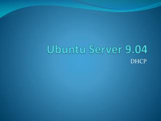 Ubuntu Server 9.04