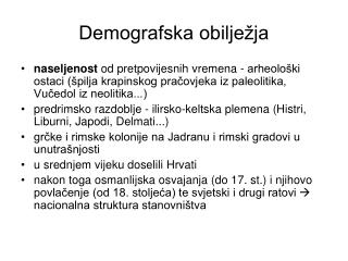 Demografska obilježja