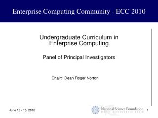 Enterprise Computing Community - ECC 2010