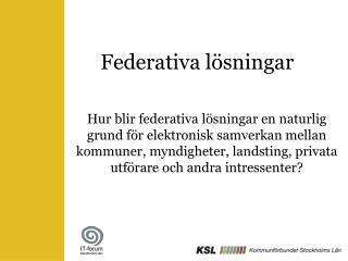 Federativa lösningar