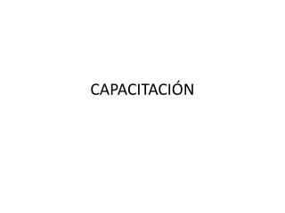 CAPACITACIÓN