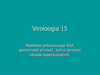 Viroloogia 15