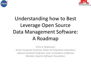 Understanding how to Best Leverage Open Source Data Management Software: A Roadmap