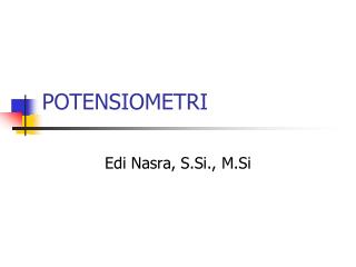POTENSIOMETRI
