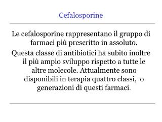 Cefalosporine