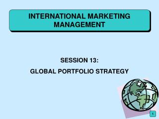 INTERNATIONAL MARKETING MANAGEMENT