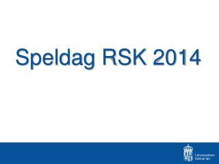 Speldag RSK 2014