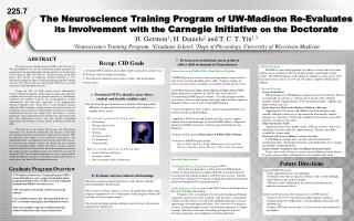 Graduate Program Overview