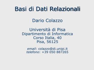 Cos’è un database